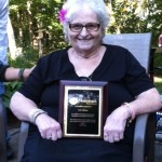Erving, MA Resident Ruth Johnson. Ms. Johnson was recently honored for her years of service to Nonotuck Resource Associates, Inc. 