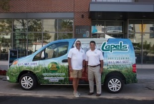 New Lapels Dry Cleaning Franchise Owners Steve and Scott Goddess.