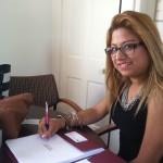 Sindelle Robles of Nonotuck's new Lawrence office.