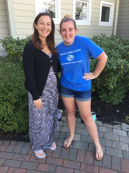 Jessica Martin and Johanna Cullen, Director of Operations at the Boys & Girls Club of Marshfield in summer 2019.
